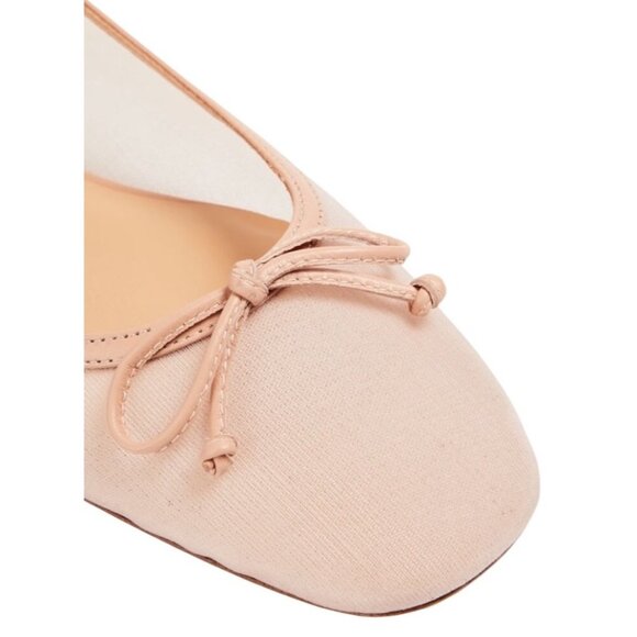 Stuart Weitzman Arabella Leather Trimmed Mesh Ballet Flats Ginger Size 8 - Picture 6 of 8